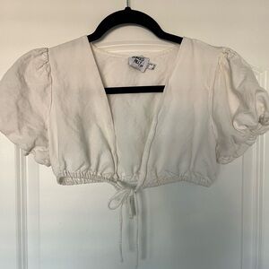 Princess Polly Puff Sleeve Crop Top, size 6, great condition!